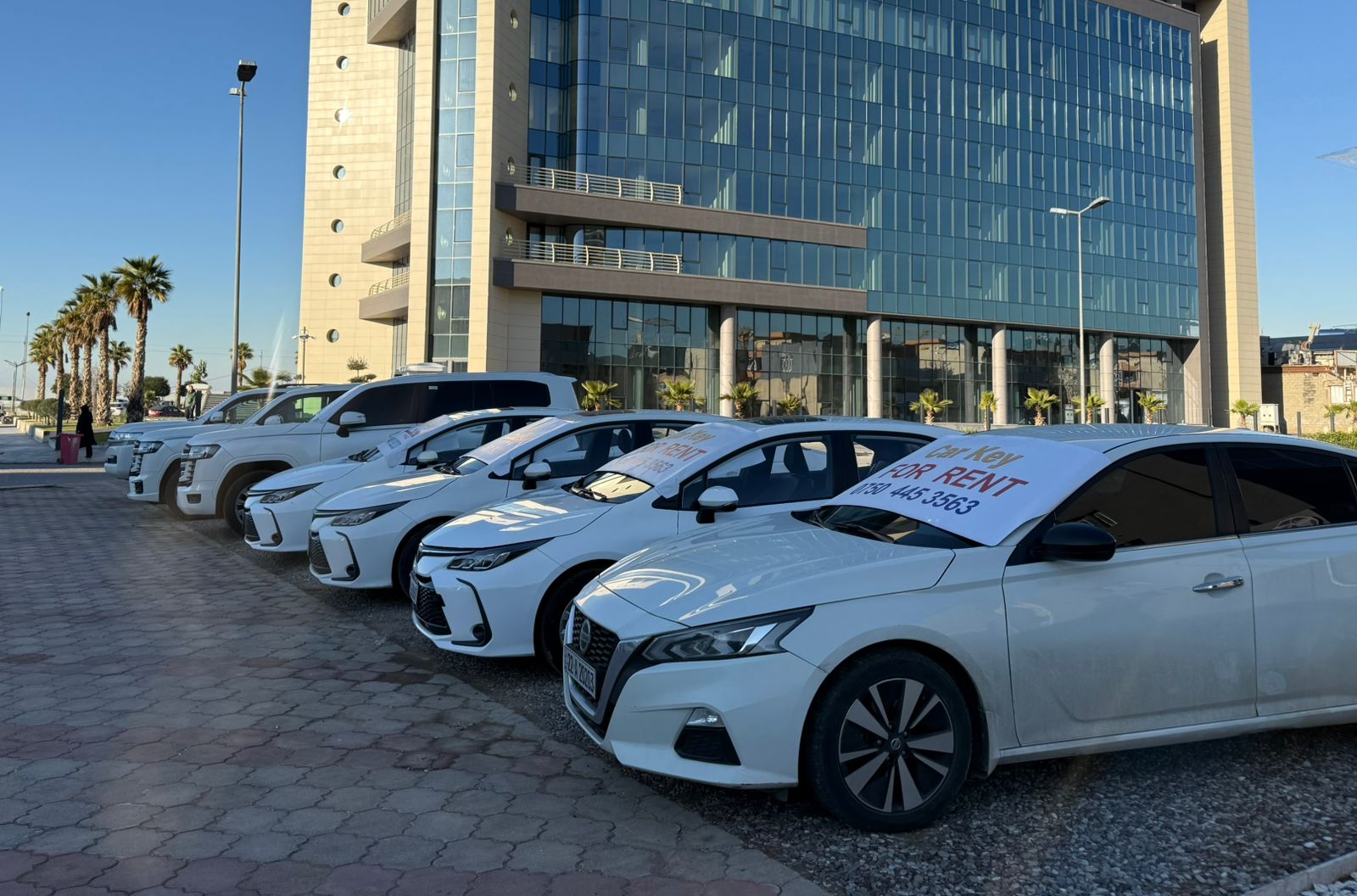 CarKey fleet parked in Erbil